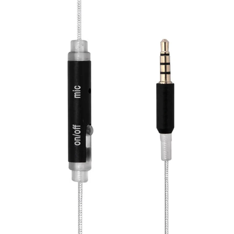 Super Bass In-Ear Kopfhörer Diamond Pro Black Headset Flachkabel Strass Glitzer