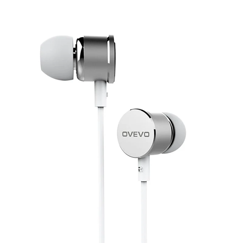 Mega Bass OVEVO S8 Premium In-Ear Earphone Headset Mic Hardcase Schwarz Weiss