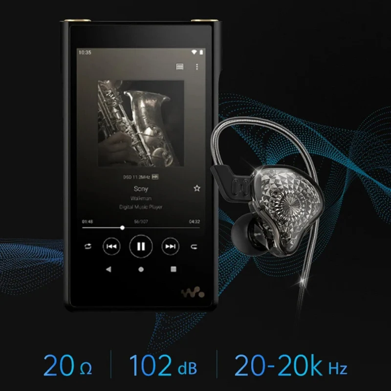Original 3K K2 HD Professional HiFi Kopfhörer Headset Premium In-Ear Black