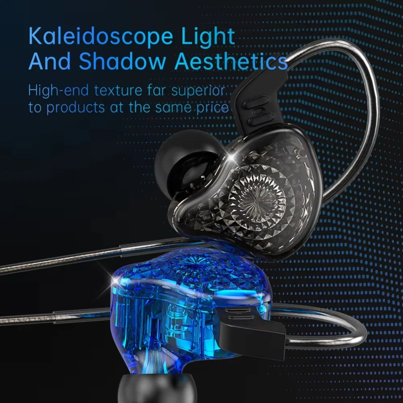 Original 3K K2 HD Professional HiFi Kopfhörer Headset Premium In-Ear Blau