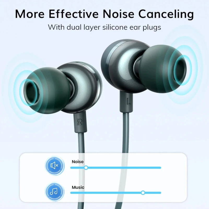 Premium Metall Headset In-Ear Kopfhörer F36 Surround Super Bass Grün Hardcase