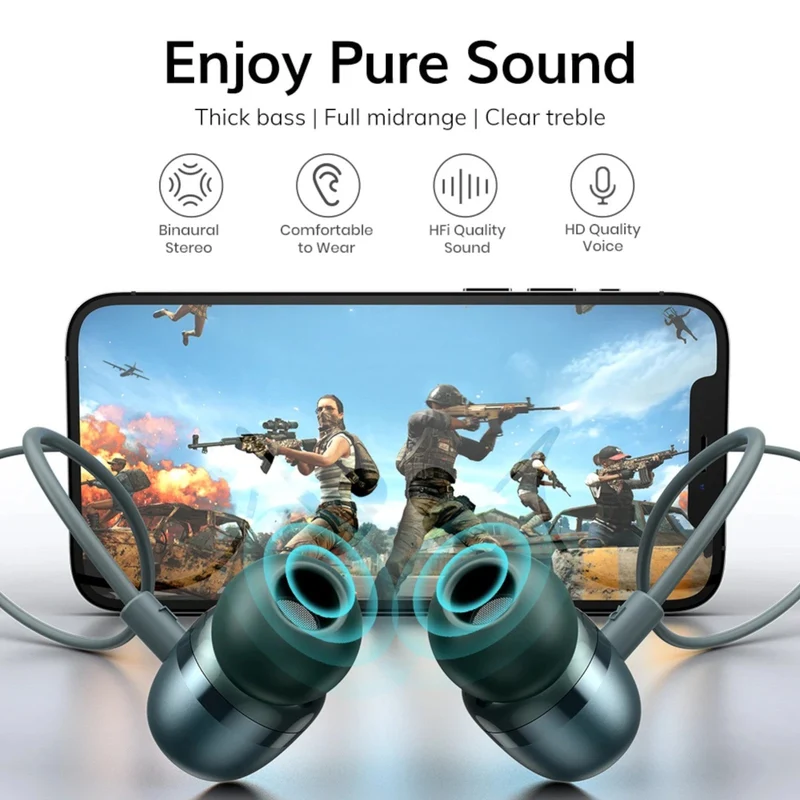 Premium Metall Headset In-Ear Kopfhörer F36 Surround Super Bass Grün Hardcase
