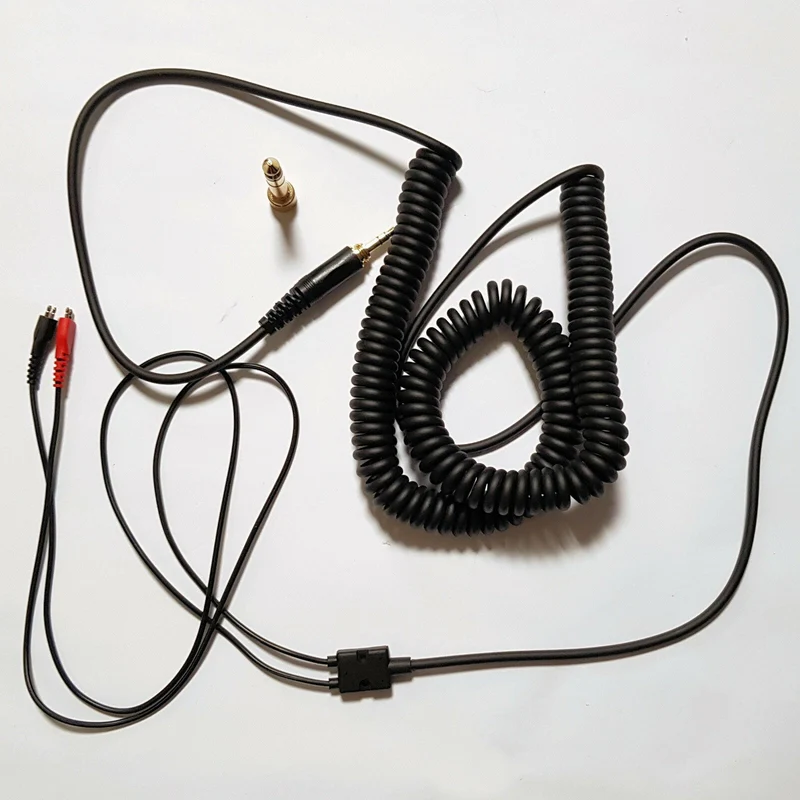 1,5 - 5m Audio Spiral Anschlusskabel Sennheiser HD535 HD545 HD580 HD600 650 660