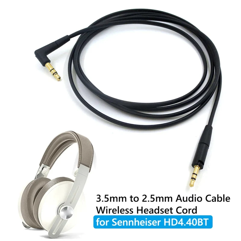 1,5m Audio Anschlusskabel Sennheiser Momentum 2.0 HD4.40 HD4.40BT HD4.50 HD4.5BT