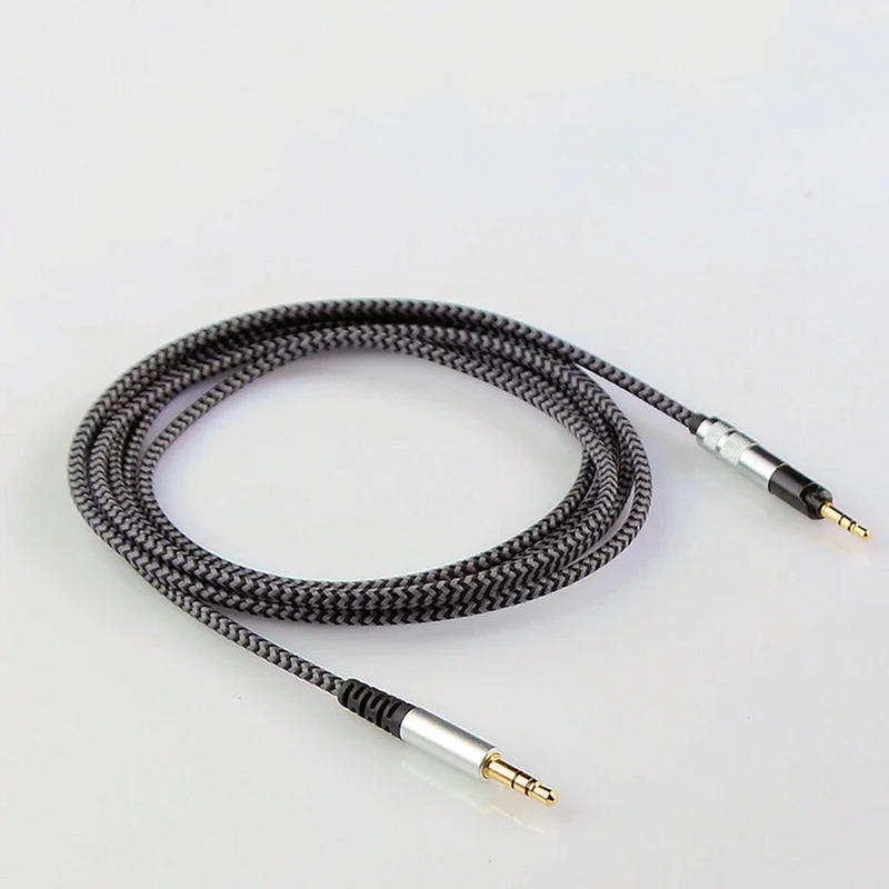 2m Ersatz Audio Nylon Anschlusskabel Sennheiser HD559 HD569 HD589 HD599...