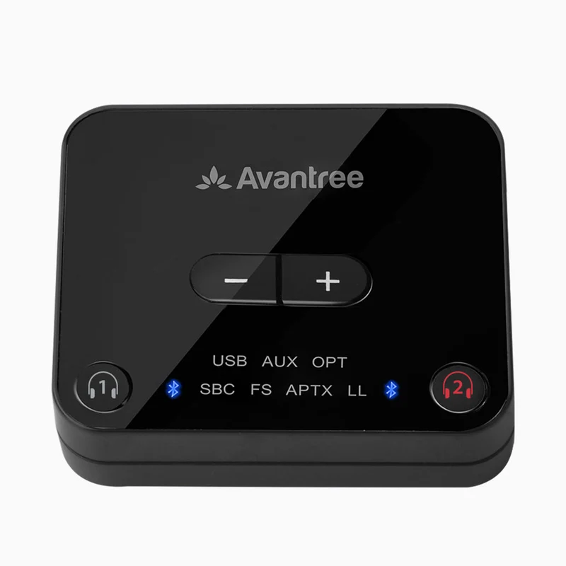 HT41866 | Bluetooth 5.0 Transmitter & Dual Headphone TV Set