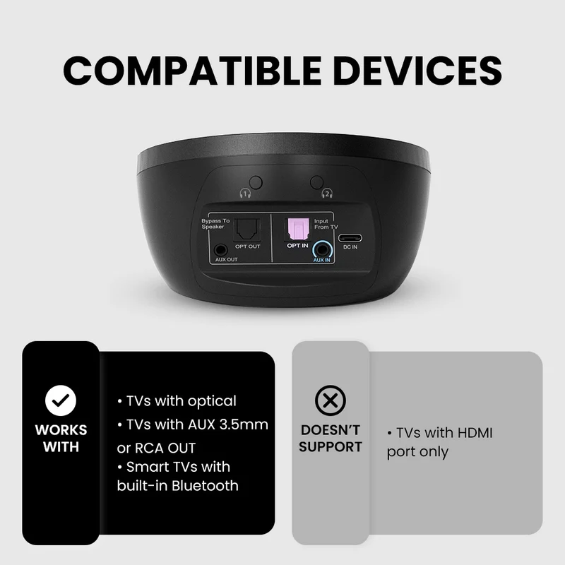 Medley Air | Bluetooth tv headphones& Open Ear