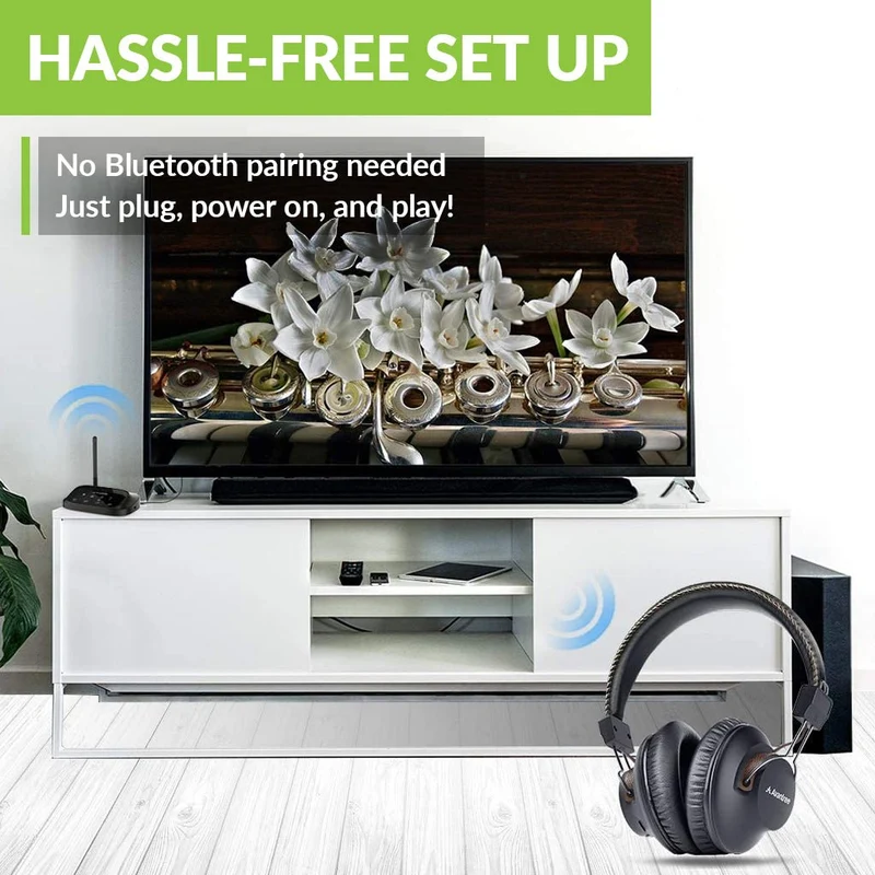 HT5009 | Wireless Headpones for TV with Transmitter