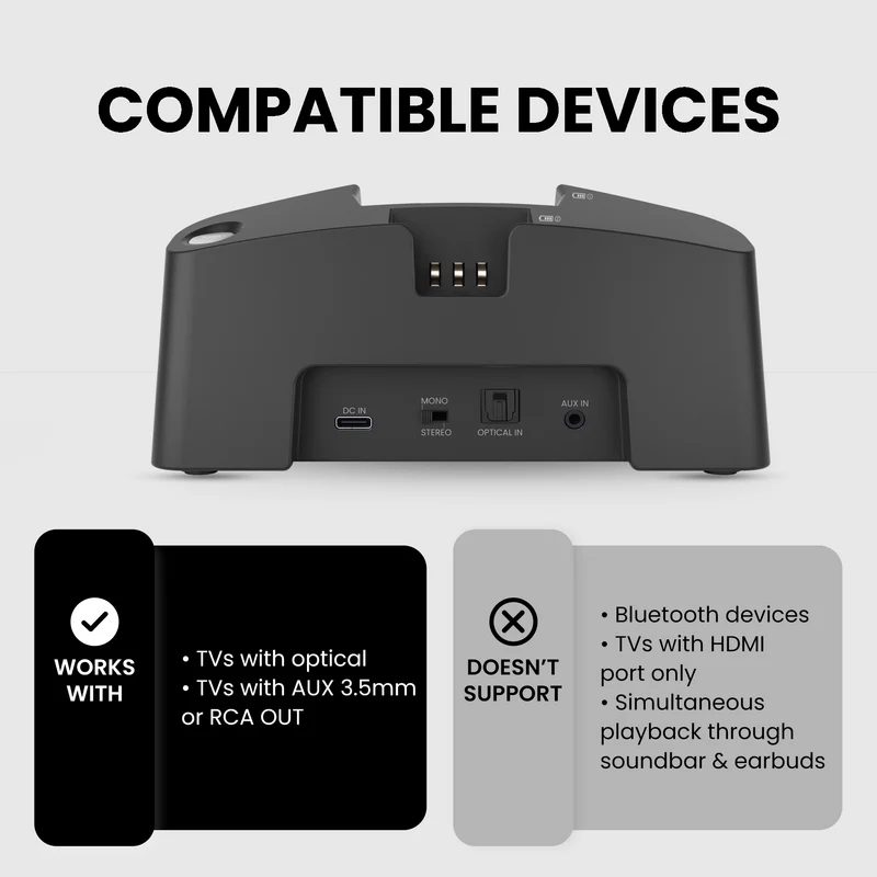 HT3831 | Wireless TV Headphones for Seniors