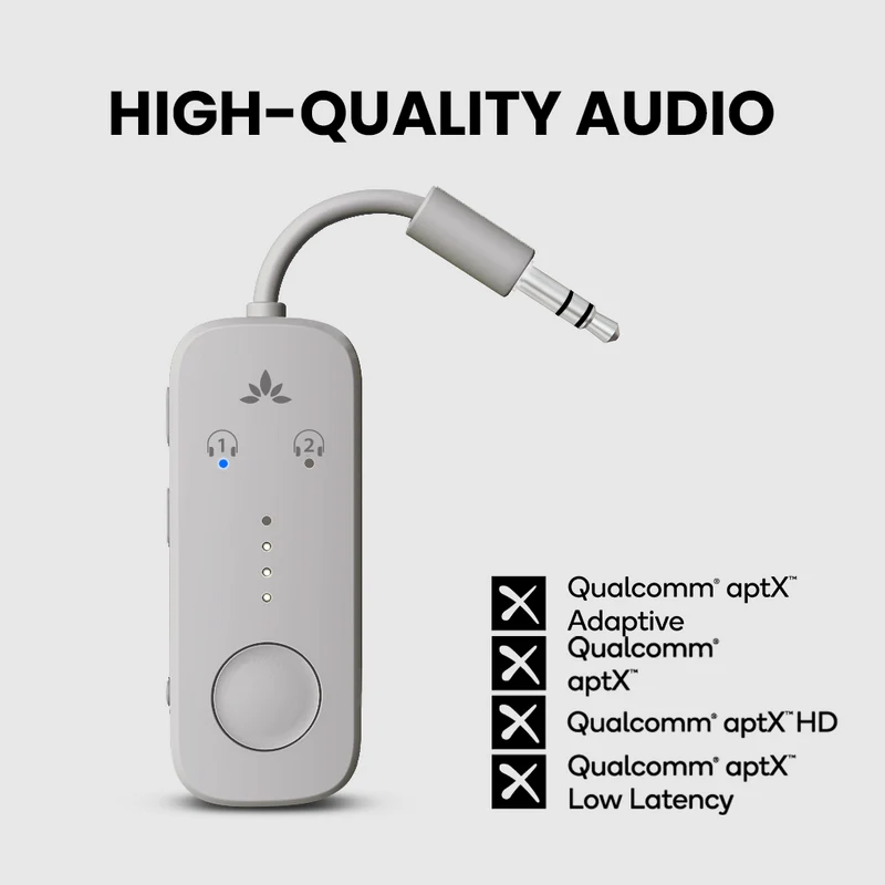 Relay | Airplane Bluetooth Adapter for 2 Headphones