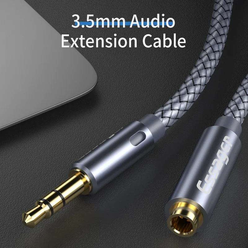 5m Essager Stereo Kopfhörer Verlängerungskabel 3,5mm Klinke Stecker Buchse