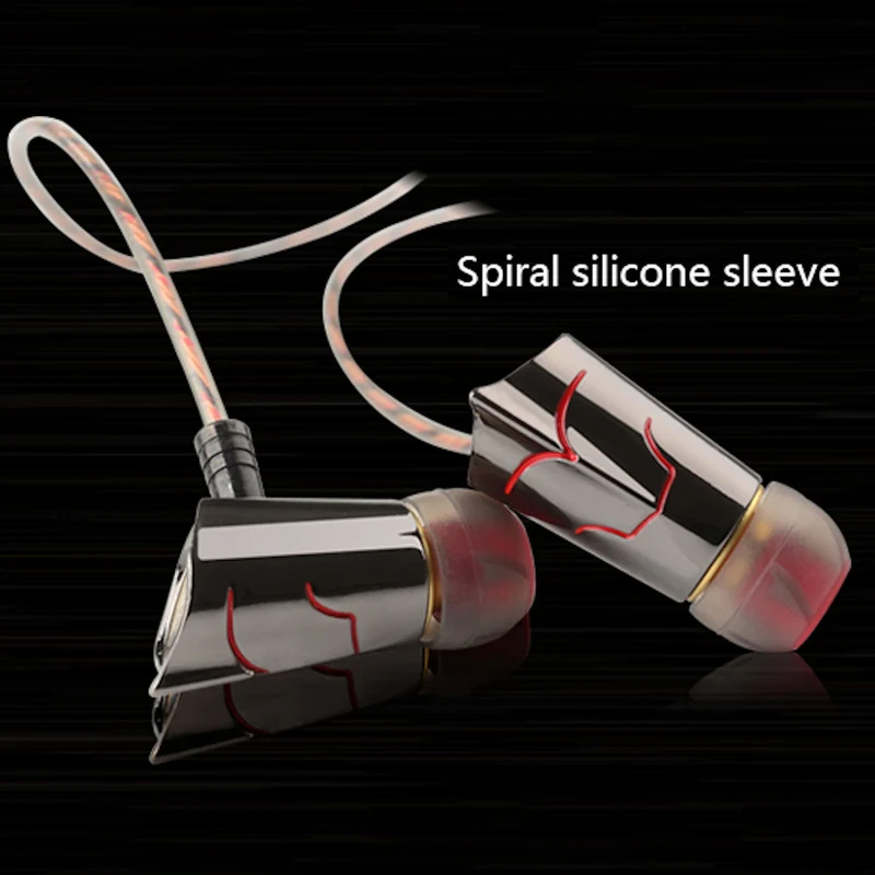 High-End Kopfhörer KZ ED8 Pro Schwarz-Rot In-Ear Ohrhörer