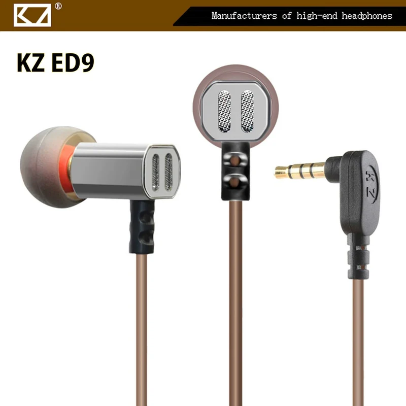 High-End Headset Kopfhörer KZ-ED9 Silber Professional In-Ear-Headset Ohrhörer