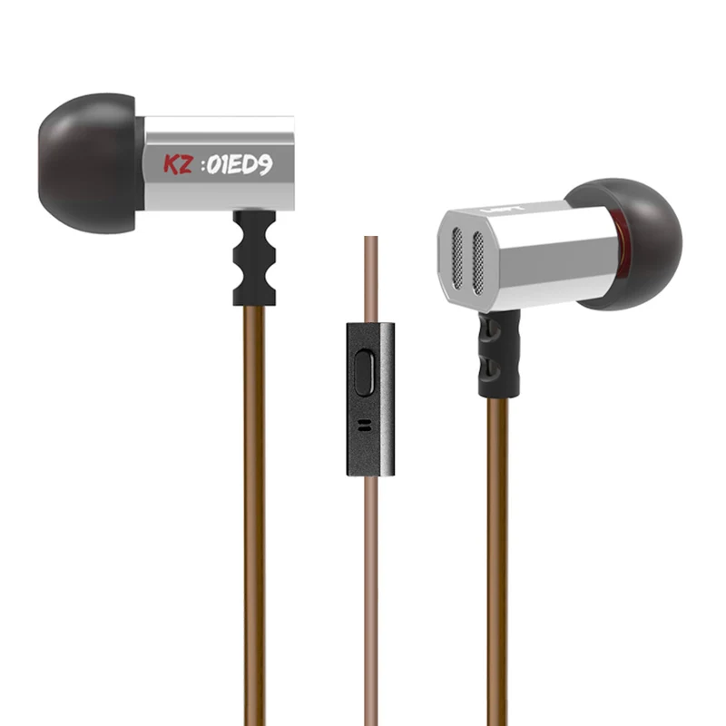 High-End Headset Kopfhörer KZ-ED9 Silber Professional In-Ear-Headset Ohrhörer