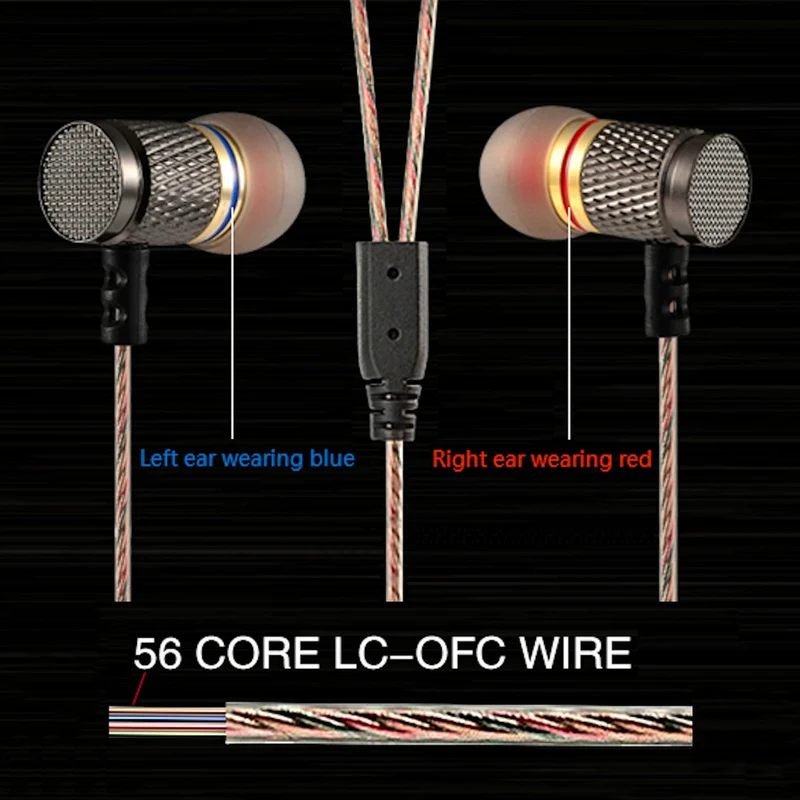 Premium Kopfhörer KZ-ED2 EDR1 Professional In-Ear in PU Hardcase Full Bass Beats