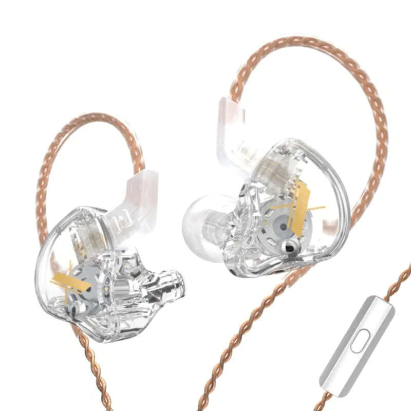 KZ EDX High-End Professional HiFi In-Ear Kopfhörer Headset Schwarz Weiß Kristall