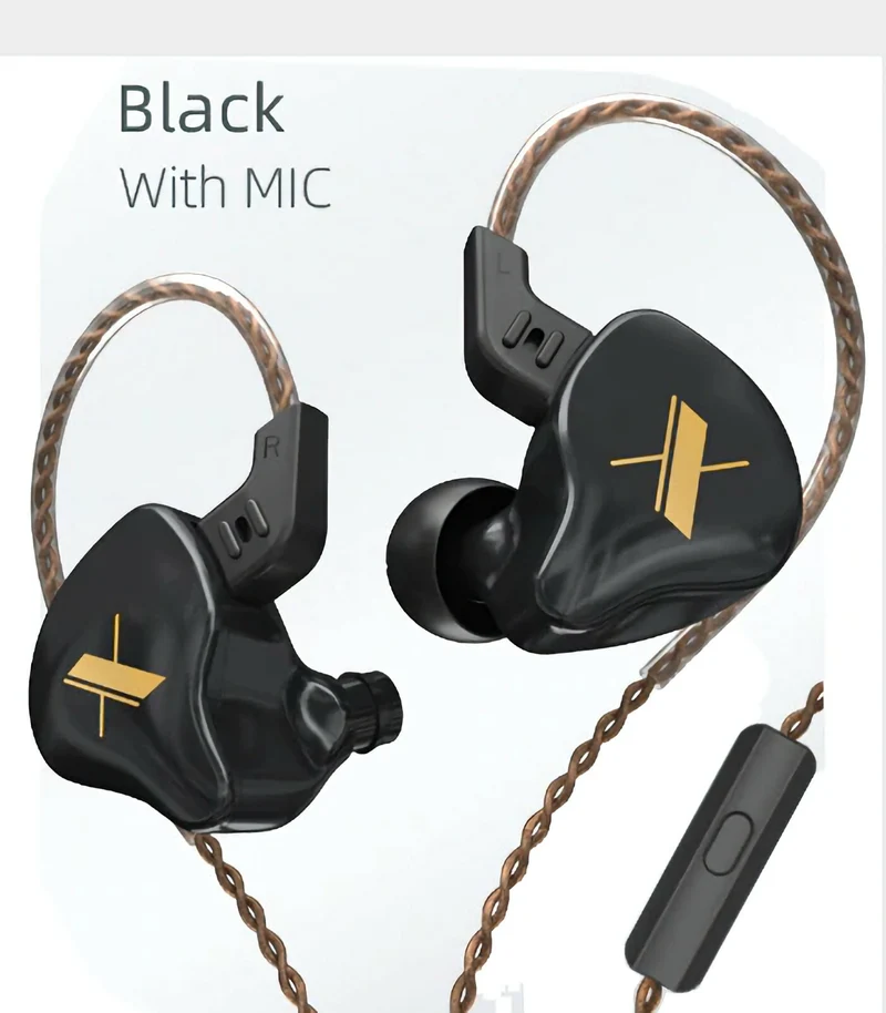 KZ EDX High-End Professional HiFi In-Ear Kopfhörer Headset Schwarz Weiß Kristall
