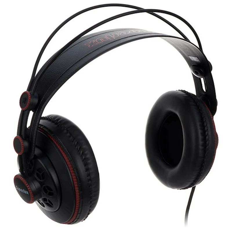 Superlux HD681 Stereo Kopfhörer Schwarz Rot mit Zubehör 6.3 mm Adapter Neu