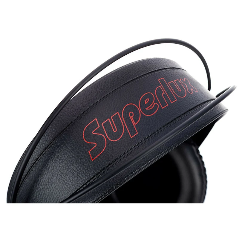 Superlux HD681 Stereo Kopfhörer Schwarz Rot mit Zubehör 6.3 mm Adapter Neu