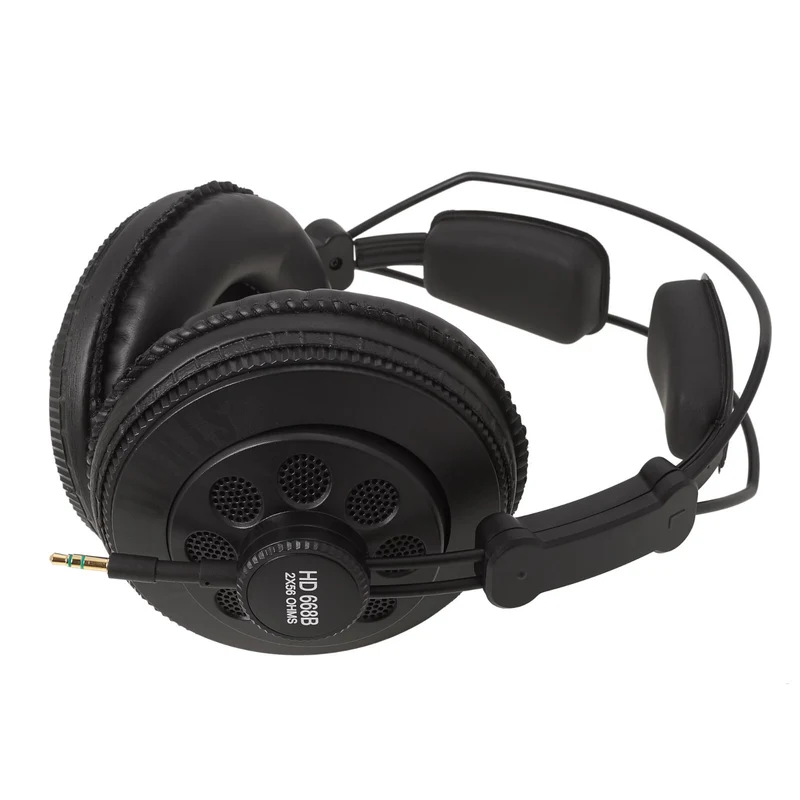 Superlux HD668B Stereo Kopfhörer Schwarz mit Zubehör 6.3 mm Adapter Neu