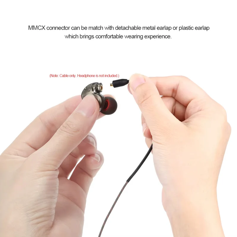 1,2m Audio Anschlusskabel MMCX für Shure UE900 SE535 SE215 SE315 SE846