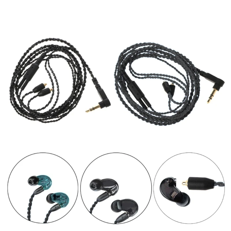 1,2m Audio Anschlusskabel MMCX für Shure SE215 SE315 SE535 SE846 UE900