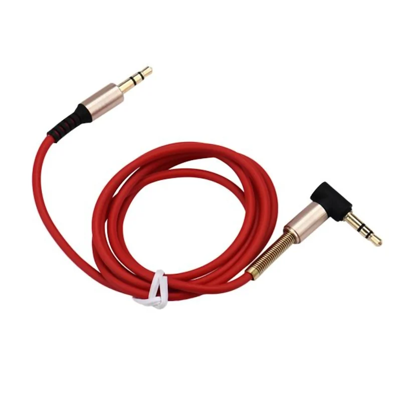 1m Audio Stereo Kopfhörer Anschlusskabel3,5mm Klinke Winkelstecker > Stecker R