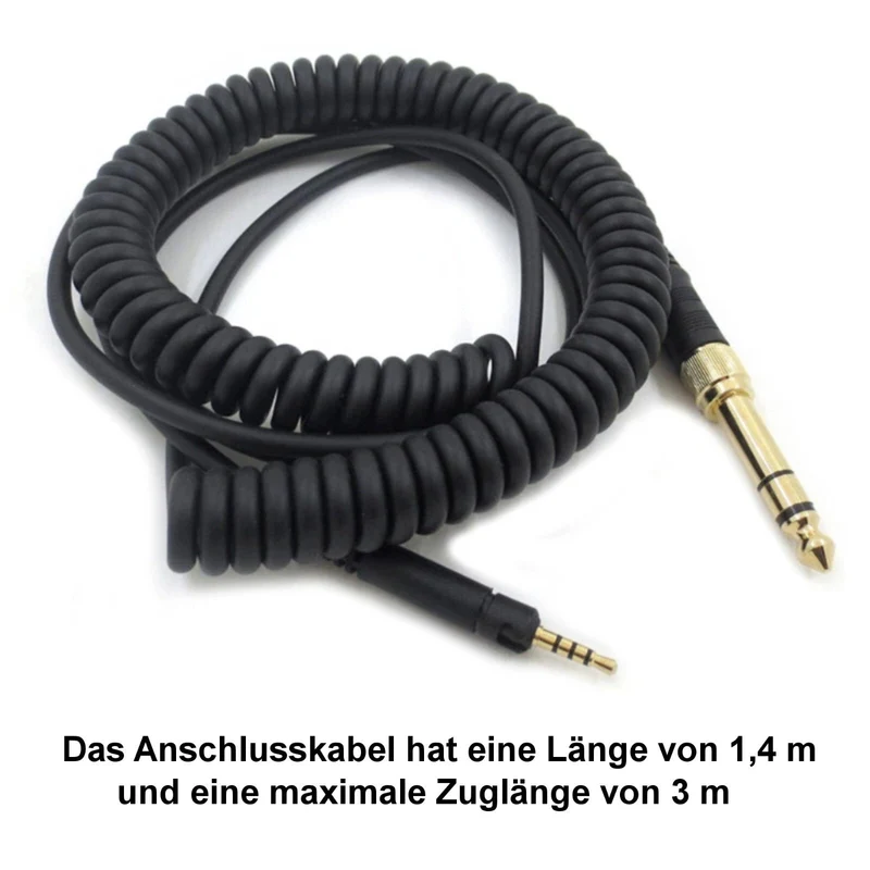 1,4-2,8m Audio Spiral Anschlusskabel Sennheiser HD559 HD569 579 HD560S 598 HD599