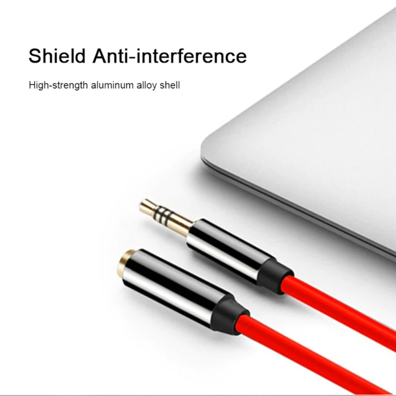1m Audio Stereo Kopfhörer Headset Verlängerung 4-polig 3,5mm Stecker > Buchse R