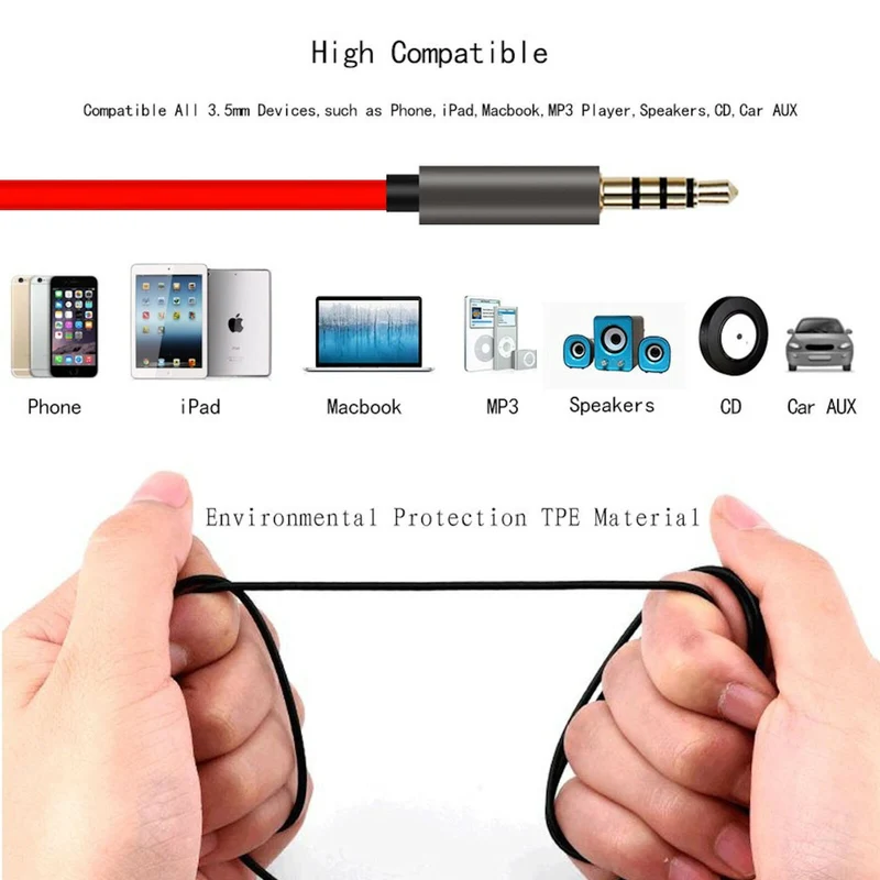 1m Audio Stereo Kopfhörer Headset Verlängerung 4-polig 3,5mm Stecker > Buchse R