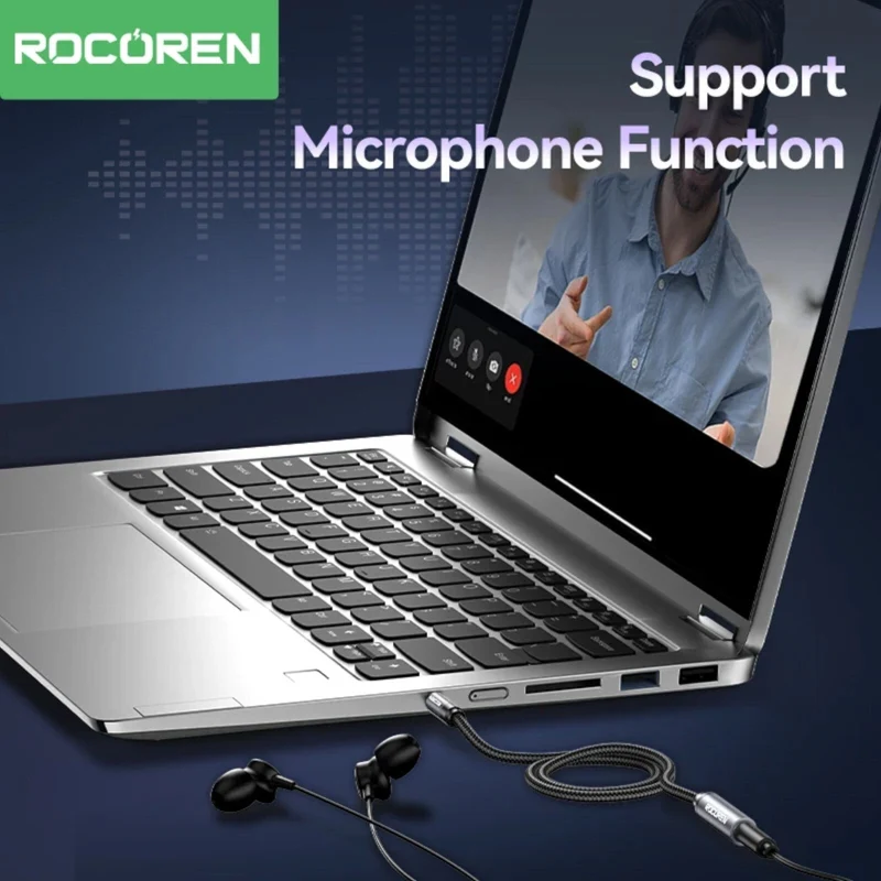 3m Rocoren Stereo Kopfhörer Headset Verlängerungskabel 3,5mm Klinke