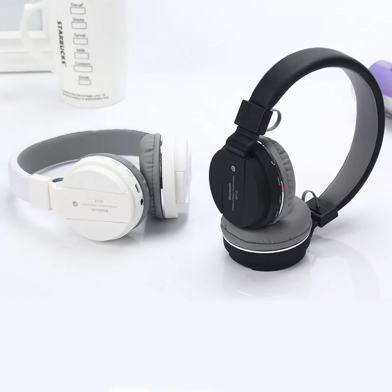 Bluetooth Kopfhörer/Headset SH12 Wireless Headphone TF-Karte 3.5 mm viele Farben