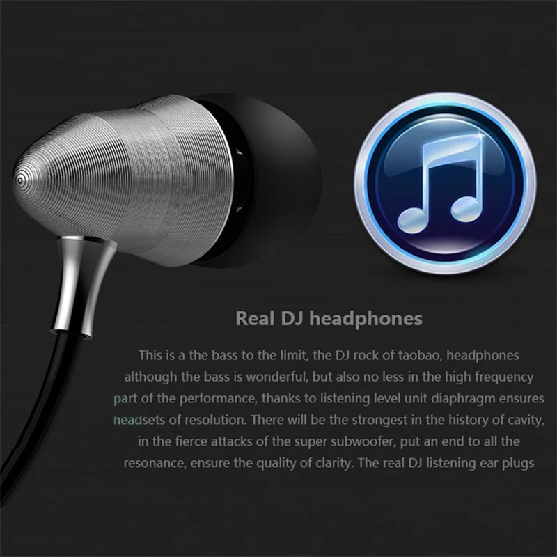 MEGABASS In-Ear Kopfhörer Earphone X6 Pro Silber Metal Version Beats