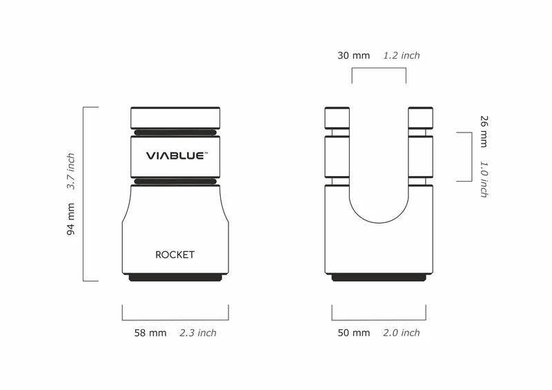 VIABLUE ROCKET CABLE LIFTER / 4 Stück