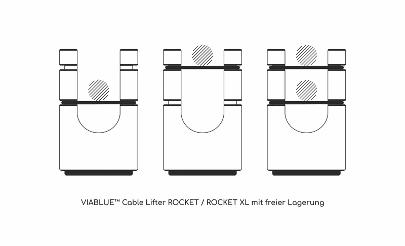 VIABLUE ROCKET CABLE LIFTER / 4 Stück