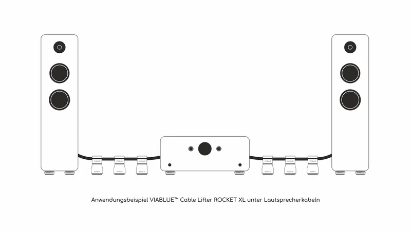 VIABLUE ROCKET CABLE LIFTER / 4 Stück