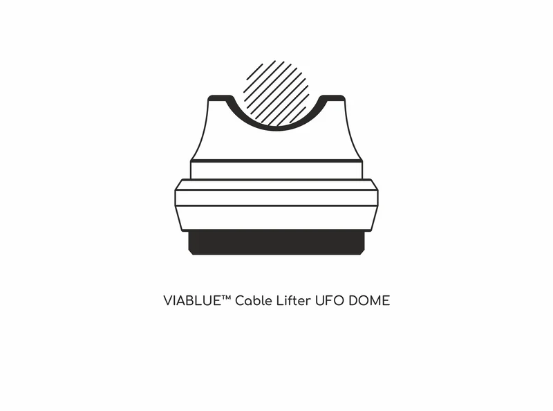 VIABLUE UFO DOME CABLE LIFTER / 4 Stück