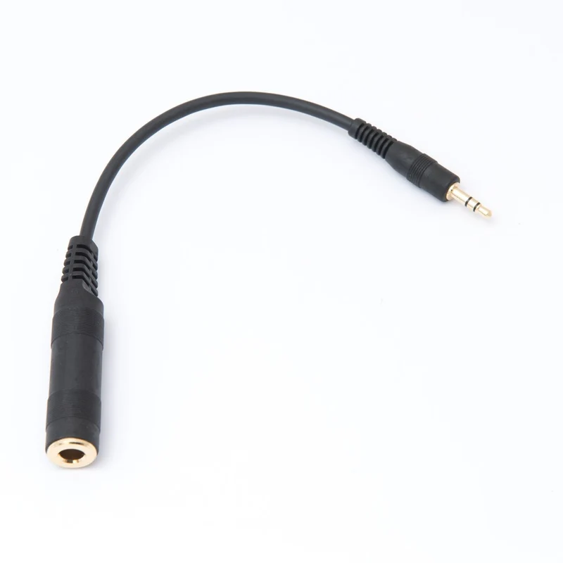 Adapter jack 6.3S / plug 3.5 gold