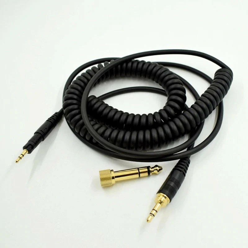 1,4-2,8m Audio Spiral Anschlusskabel Audio Technica Pioneer Sennheiser ...