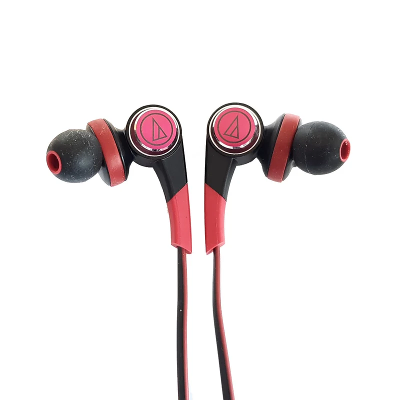 Audio-Technica ATH-CKS770IS – In-Ear Kopfhörer mit Mikrofon (rot)