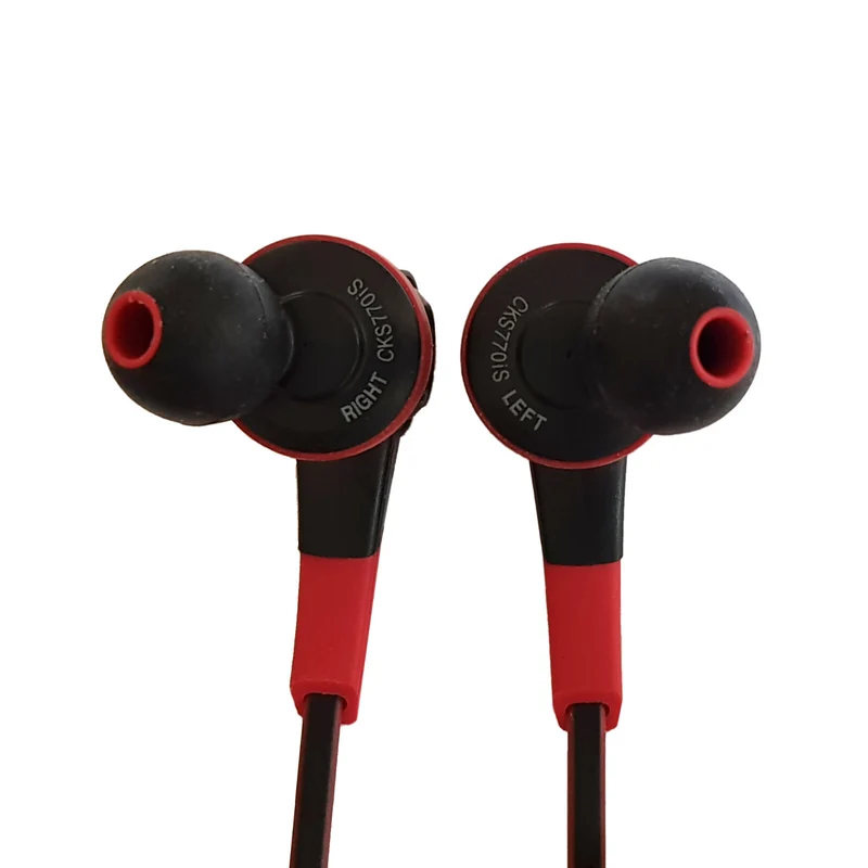 Audio-Technica ATH-CKS770IS – In-Ear Kopfhörer mit Mikrofon (rot)