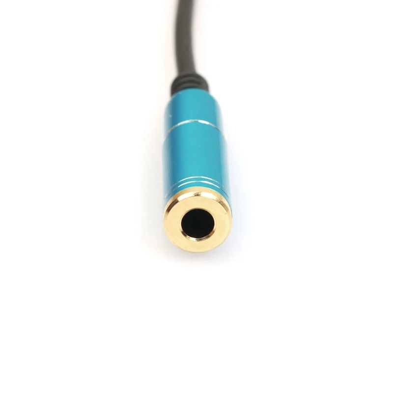 Audio Splitter Kabel Kopfhörer Headset Y Doppler 3.5mm Stecker > 2 Buchse Blau