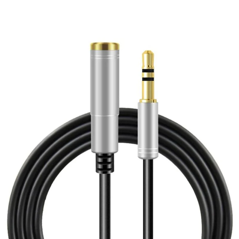 3m Audio Stereo Kopfhörer Verlängerungskabel 3,5mm Klinke Stecker > Buchse Silbe