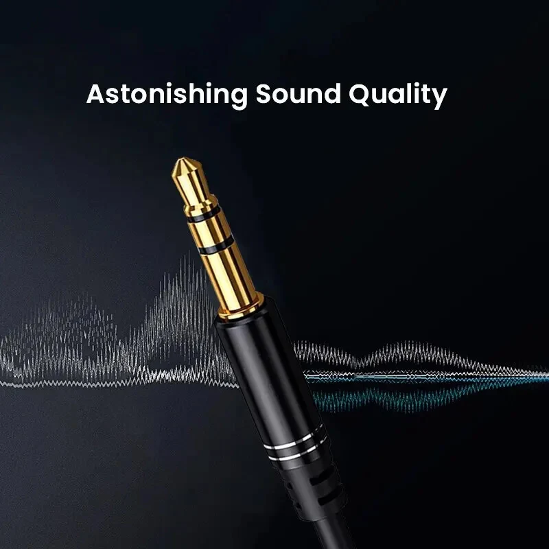 1m Audio Stereo Kopfhörer Verlängerungskabel 3,5mm Klinke Stecker Buchse schwarz