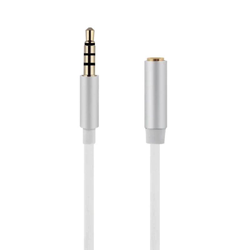 1m Audio Stereo Kopfhörer Headset Verlängerung 4-polig 3,5mm Stecker > Buchse W