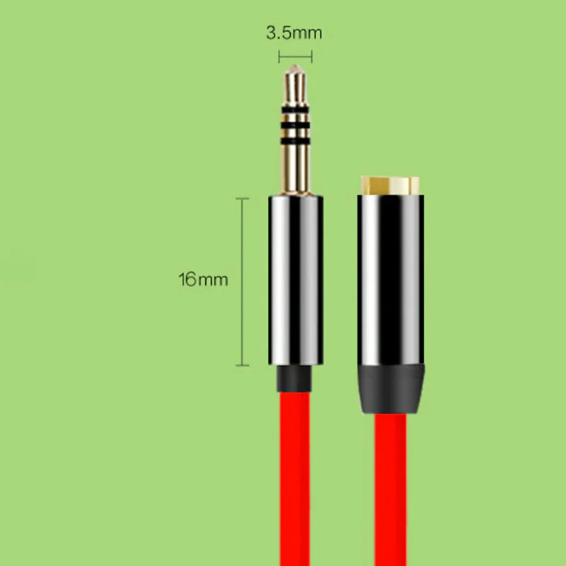 1m Audio Stereo Kopfhörer Headset Verlängerung 4-polig 3,5mm Stecker > Buchse R