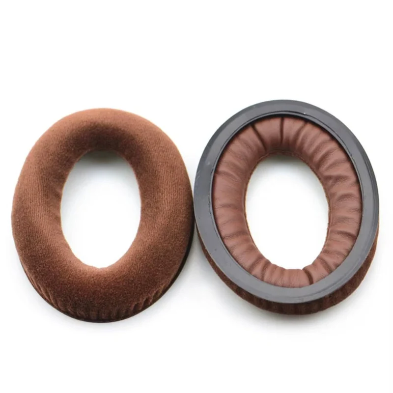 Velour Ohrpolster Braun für Sennheiser Kopfhörer HD599 HD598 HD569 HD559