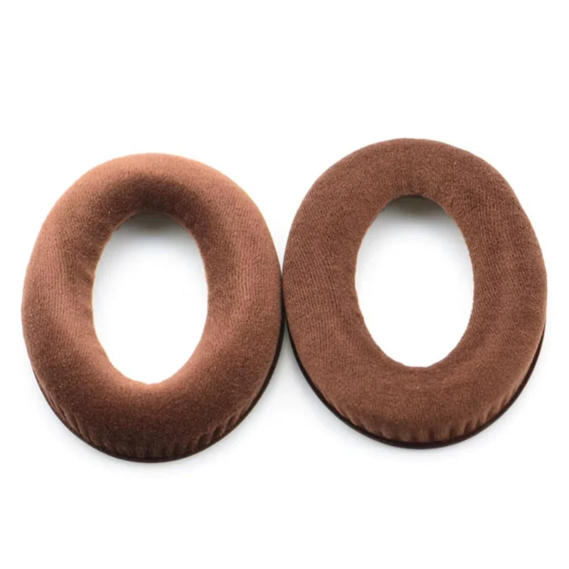 Velour Ohrpolster Braun für Sennheiser Kopfhörer HD599 HD598 HD569 HD559