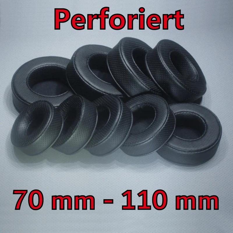 Ohrpolster extra dick für Kopfhörer 70mm - 110mm perforiert