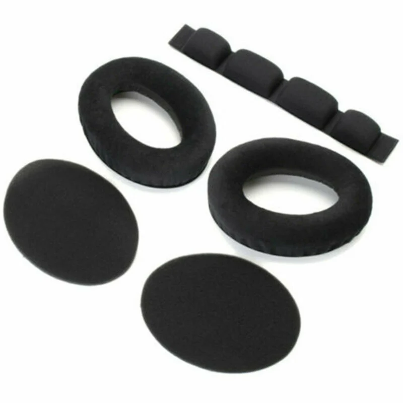Velour Ohrpolster Kopfband für Sennheiser Kopfhörer HD545, HD580, HD600, HD650, HD660